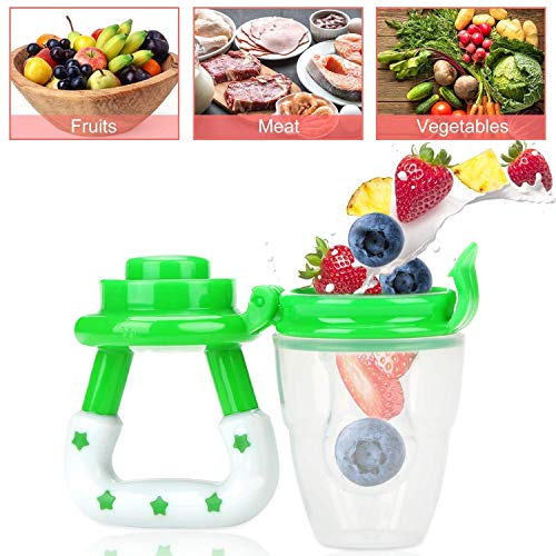Image of Baby Teether for Teeth Bebe Pacifier Fresh Food Feeder| BPA Free Silicone Soother Baby Nipple for Kids (Multicolor) (Pack of 1)