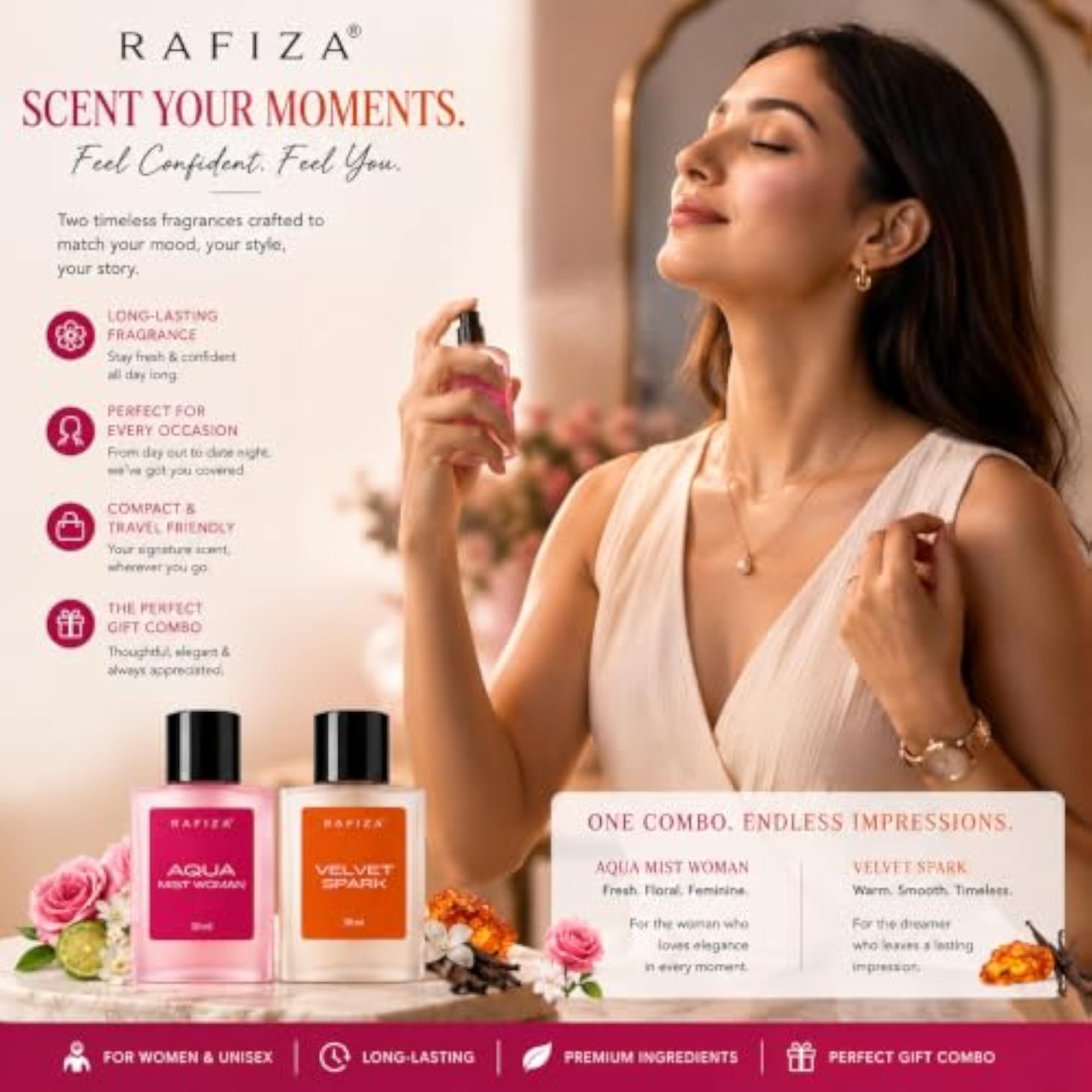 Aqua Mist & Velvet Spark Eau de Parfum Combo for Women