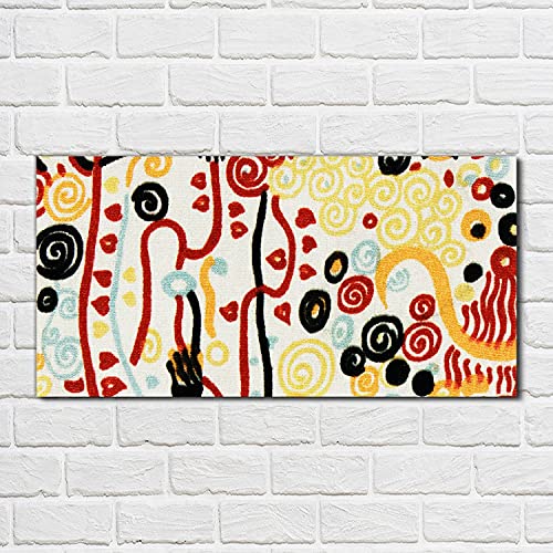 Impression sur verre acrylique 100x50cm Gustav Klimt pour salon moderne - 2