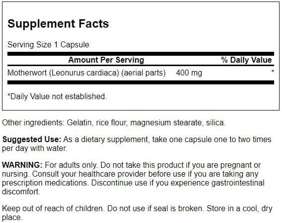 Full Spectrum Motherwort 400 mg