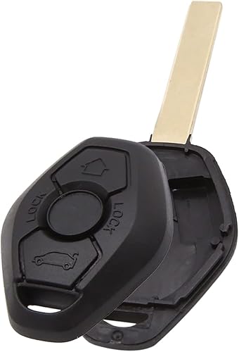 A ABSOPRO Coche 3 Botones Sin Cortar Insertar Llavero Caso Control Remoto Shell Reemplazo Para BMW X3 2004-2009