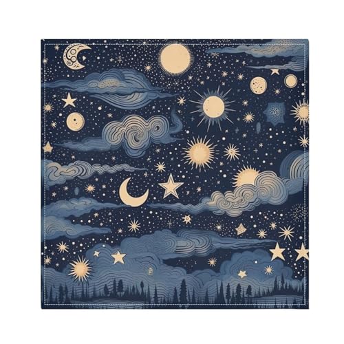 Servilletas de Tela Qilmy Estrellas y Luna Pack 6 miniatura 1
