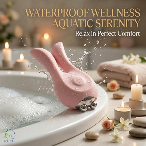 Image of KLEN Rechargeable Massager Machine For Women - Full Body Pain Relief Electric Handheld Waterproof Wireless Portable Vibration Body Massage for Stress Relaxation & Self Use