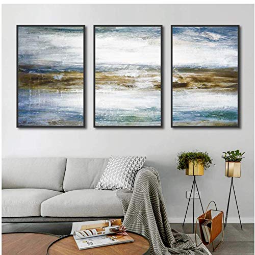 Peinture Modulaire Toile 50x70cm Moderne Solution Murs Nus Sans Cadre