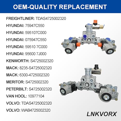 image for Lnkvorx 4725002320 ABS Relay Valve Modulator - Compatible with Wabco 4
