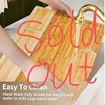 Wooden Cutting Board for Kitchen Butcher Block Charcoal Black - Image 5
