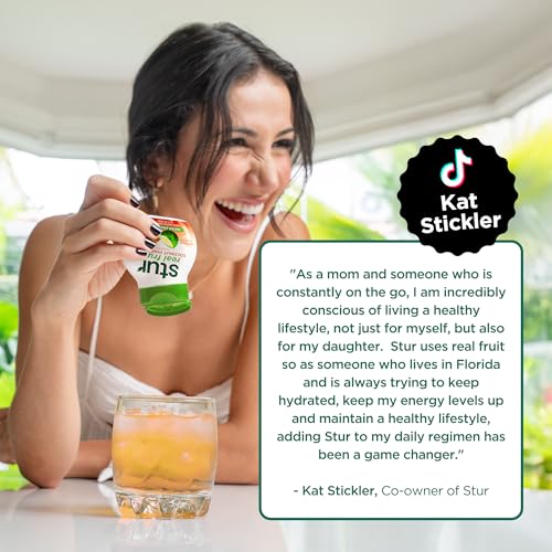 Image of Stur Liquid Water Enhancer | Coconut Pineapple | Naturally Sweetened | High in Vitamin C & Antioxidants | Sugar Free | Zero Calories | Keto | Vegan | 5 Bottles, Makes 120 Drinks (Pack of 4)