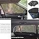 CHENNAN 4 Stück Autofenster-Moskitonetze Seitenfenster-Netze Auto Sonnenschutz Seitenscheibe Mit Uv Schutz Praktisch Sonnenschutz, Anti-Moskito für Schützt Baby Kinder Haustiere Erwachsene (Schwarz)