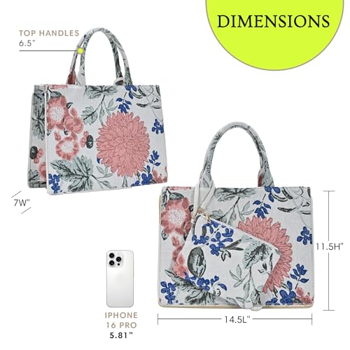 Bolso Mujer Tote 2 en 1 Antik Kraft Isabella Algodón miniatura 6