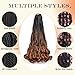 Vitorish French Curly Braiding Hair 22 Inch Loose Wavy 8 Packs Bouncy Braiding Hair Extensions 75g/Pack Synthetic French Curl Crochet Hair for Black Women (22 Inch,8 Packs,C16)