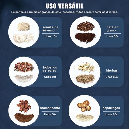 Recopilación de Molinillos de café eléctricos con cuchilla Top 10. 9 Imagen adicional
