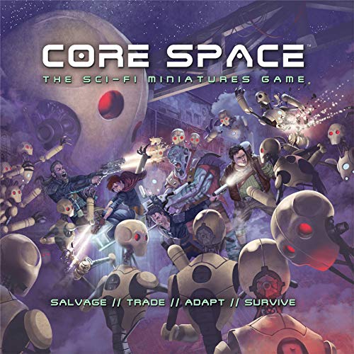 Battle Systems Bsgcsc001 Core Space Starter Set - 20 X 28Mm Miniatures - Board Game - Neoprene Gaming Mat - Modular 3D Terrain #TOP2