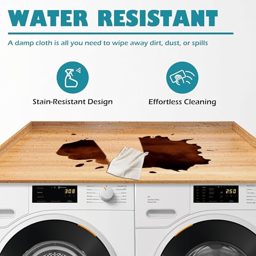 image for Royxen Laundry Countertop Solid Wood, Countertop for All Front-Loaded 