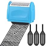 Xnourney Wide Data Defender Roller Stamp, Identity Theft Protection Roller Stamp,Confidential Address Blocker with 3 Refills, Information Blocker for Privacy ID Address Security