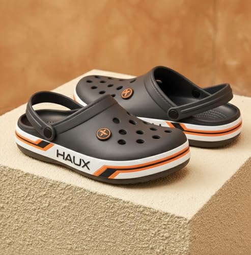 Image of HAUX Casual Clogs for Men | Soft & Comfortable EVA Slip-Ons | Lightweight Slippers & Everyday Wear Comfort Clogs for Men
