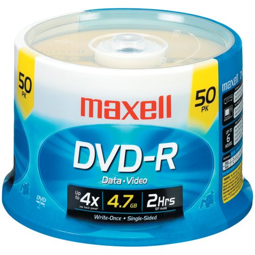 MAXELL 635053/638011 4.7GB DVD-Rs (50-ct) (635053/638011)