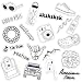 20PCs White VSCO Stickers for Hydro Flask, Enjoyee Special Designed Waterproof Vinyl Water Bottle Stickers for Teens, Girls for VSCO Girls with Wrapping Box Decorated