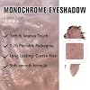 evpct Rose Gold Single Eyeshadow Palette Makeup for Older Women, Amber Rush Brown Shimmer Glitter Sparkly Cream Eye Shadow Palette Brightener Makeup for Older Women, High Pigment Monochrome Eyeshadow