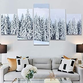 SIGNWIN 5 Panel Canvas Wall Art Modern Art...