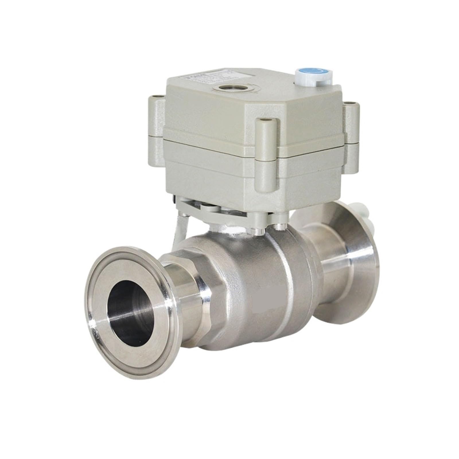 Kugelhahn, Kugelhahn DN10 DN25 Zweiteiliger motorisierter aus Edelstahl, 2-Wege-2/3-Draht-Elektroantrieb mit manuellem Schalter(DC24V,CR303)