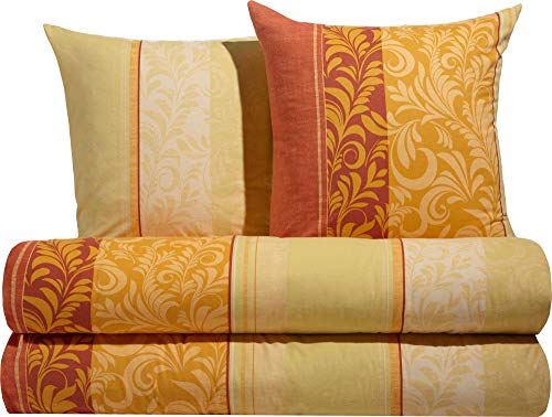 Erwin Müller Flanell Bettwäsche, Bettgarnitur mit eleganten Ranken...