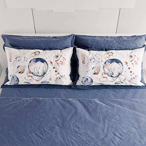 PETTI Artigiani Italiani, Bed Pillowcases, Pair of Pillowcases 50 x 80 cm, Pillow Case, Hypoallergenic Microfibre Pillowcases - Image 4