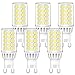 MLlichten Lampadine LED G9 da 6W, Luce da 6000K Bianco Freddo, Equivalente Lampadina Alogena da 50W 60W, Non Dimmerabile e Nessun Tipo di Sfarfallio, Illuminazione AC 220-240V, Confezione da 6