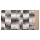 Dura-Tech Navajo Double Woven Western Saddle Blanket for Horses | Size 32' X 32' | Color Tan | Horse Comfort and Style | Perfect for Everyday and Show Ring | Washable | Double Woven Acrylic