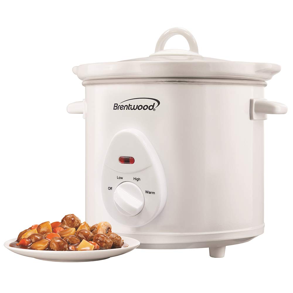 Brentwood SC-135W Appliances 3 quart Slow Cooker White