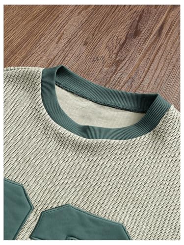 SHENHE Men's Oversized Jersey Football Star Number Graphic Print Short Sleeve Baggy Knit Jersey Tops3