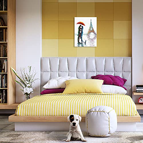 Paris Eiffel Torre Eiffel - Cuadro decorativo para pared, 30 x 40 cm