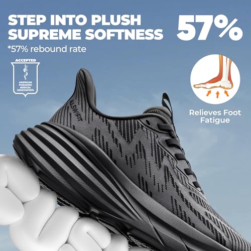 Image of ALLSWIFIT Women's Slip On Walking Shoes Hands-Free Cushion Running Tennis ActiveSolid Non-Slip Comfortable Workout Gym Athletic Fashion Sneakers