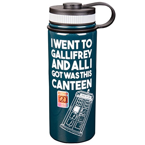 Doctor Who Stainless Steel 18 oz Water Bottle - Comic Con Exclusive - I Went To Gallifrey And All I Got Was This Canteen - Vacuum Insulated