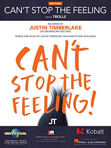 Justin Timberlake - Can't Stop The Feeling - EASY PIANO Sheet Music Single