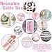 70pcs Cable Ties Reusable Pink Wire Ties Cable Management Cord Ties Reusable for Electronics Hook and Loop Cable Ties for Computer 4 6 8 Inch