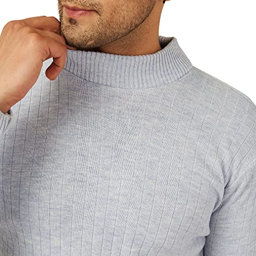Image of Kvetoo Men High Neck Full Sleeve Winter Woolen Sweater