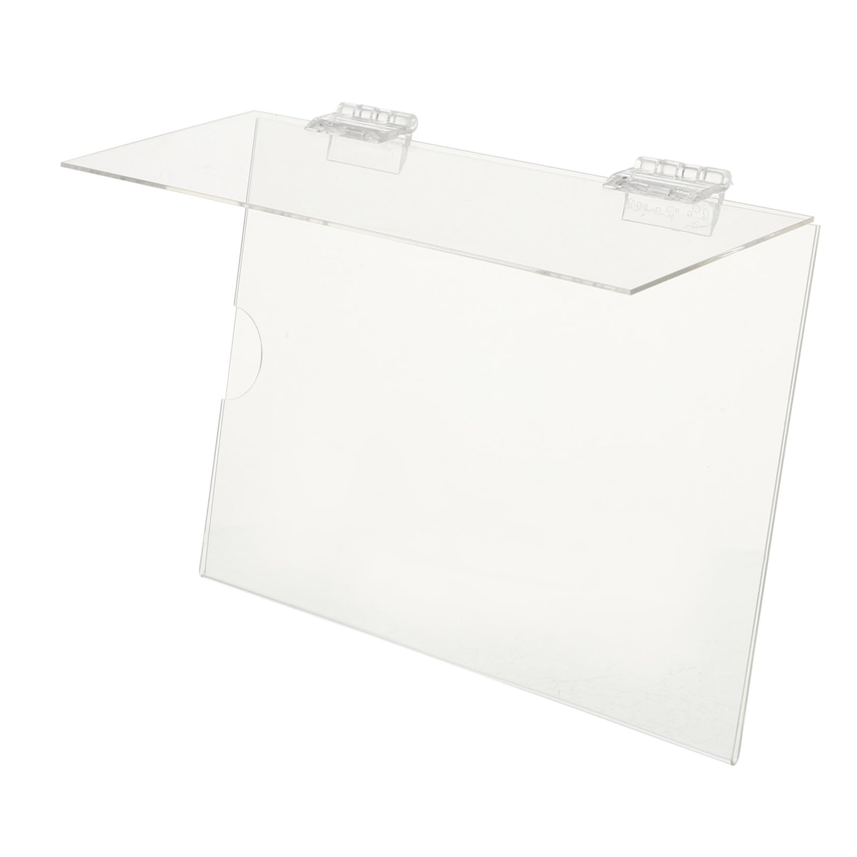 Angoily 1 Set Acrylic Supermarket Label Holder Retail Store Display Tag Holder Mall Tag Stand