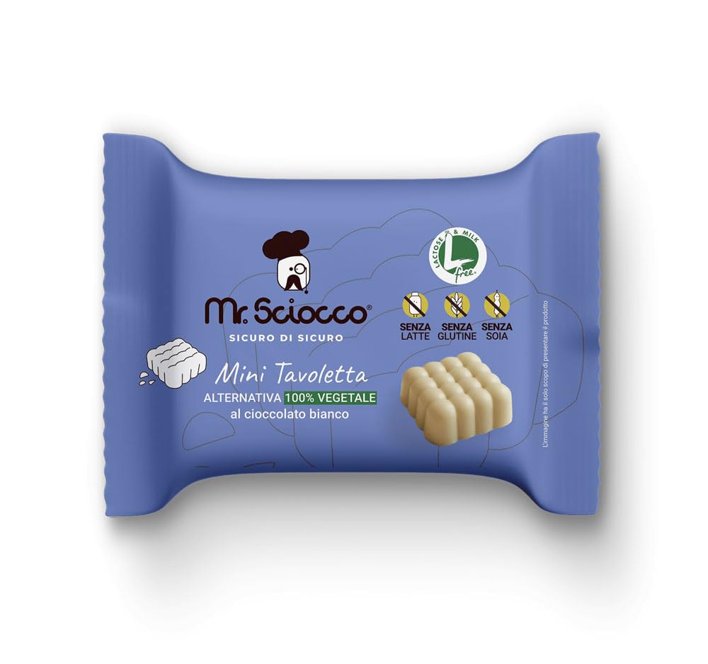 confezione regalo prodotti Mr.Sciocco TUTTI ALTERNATIVA 100% vegetale al cioccolato: mini tavolette gusti assortiti, ovetto, crema spalmabile, tavoletta Senza Glutine, Senza Latte e Lattosio