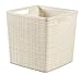 Keter Kosz jutowy, 100% tworzywo sztuczne z recyklingu, kwadratowy, 17 l, duży, złamany biały