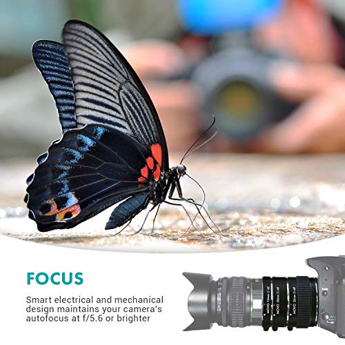 Movo Af Macro Extension Tubes For Canon Eos With 12Mm, 20Mm And 36Mm Tubes (Metal Mount) #TOP5