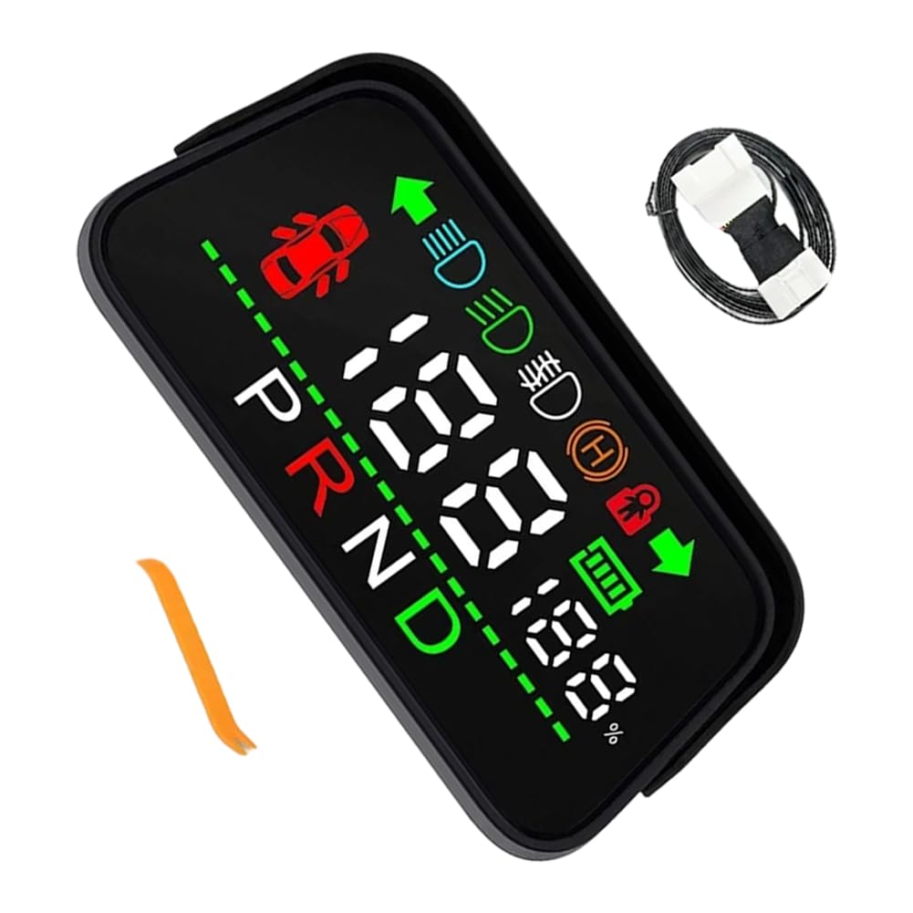 HUD - Pantalla para sedán eléctrico (velocidad y marcha)