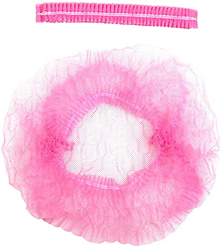 image for Smilco Disposable Bouffant Caps 100 Pcs,21inches Hair Net， Elastic D