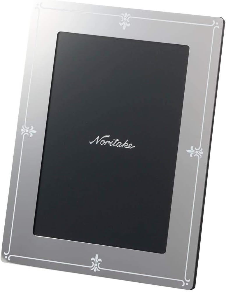 Noritake MT-PH/MC06 Photo Frame, Height: Approx. 6.1 inches (15.5 cm), Width: Approx. 4.5 inches (11.5 cm), Depth: Approx. 0.6 inches (1.5 cm), Bristol, 1 Piece, Silver, Stainless Steel