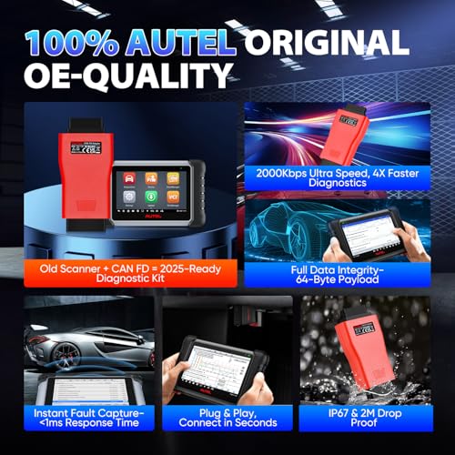 2026 Autel CAN FD Adapter, Support CANFD Protocol for GM 2020+, for Ford 2021+, for FCA Cars 2020+, for Toyota 2020+, etc., Work with Autel OBD2 Scanner MK808S MX808S MaxiSys Elite MK908 MS908 MS906BT - Image 4