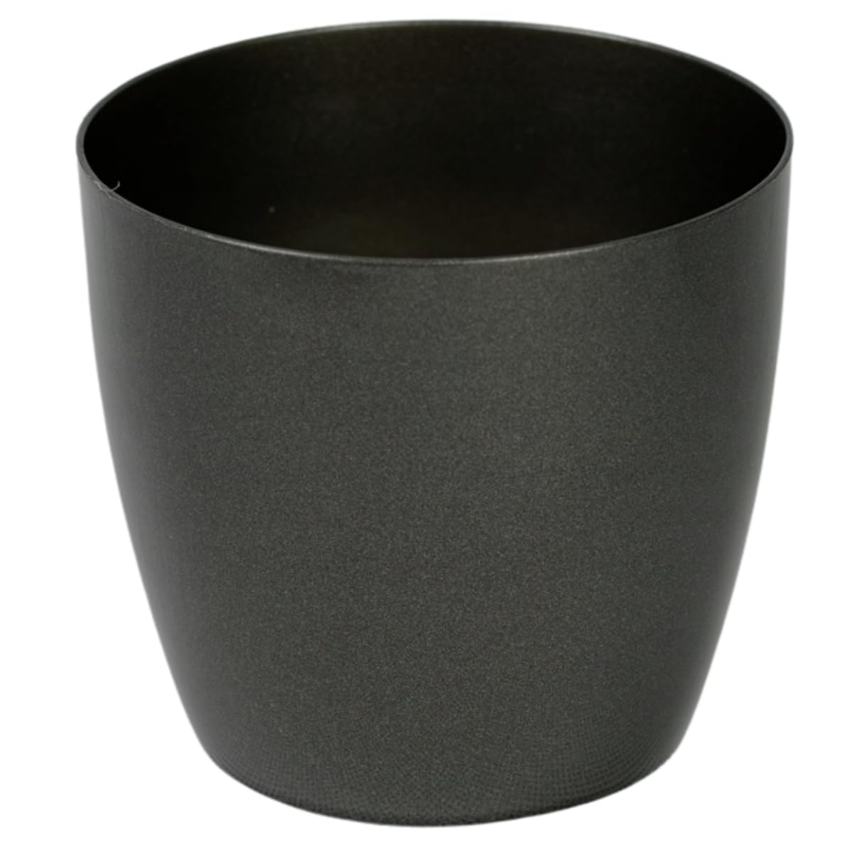 Waste Paper Basket Dust Bin Round Plastic Small Modern Style Home Office 6 colorus (Black Matt, 30 cm)