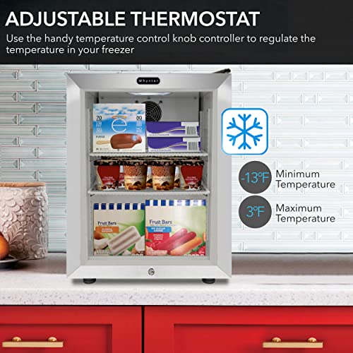 Whynter Cdf-177Sb Countertop Reach-In 1.8 Cu Ft Display Glass Door Freezer, White, One Size #TOP4