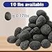 Sunnyglade 10LBS Black Lava Rocks for Fire Pit 1-2 inch Gas Fireplace Rocks, Black Lava Pebbles for Propane Fire Pit, Decorative Volcanic Stone for Outdoor & Indoor Gas Fireplace (10, Pounds)