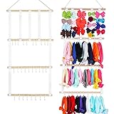 Hipcheer Headband and Hair Bows Holder for Baby Girl,Hanging Newborn Headbands Storage Organizer