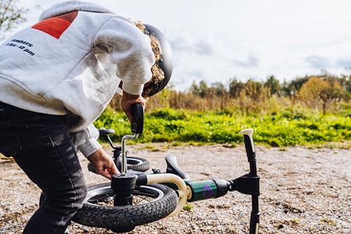 Kidcruiser Pedalplay laufrad ab 2 Jahre, ideal zum Radfahren Lernen, 3‑in‑1 mit LED Stützrädern & Pedalen, besonders robustem Modulrahmen - Waldgrün