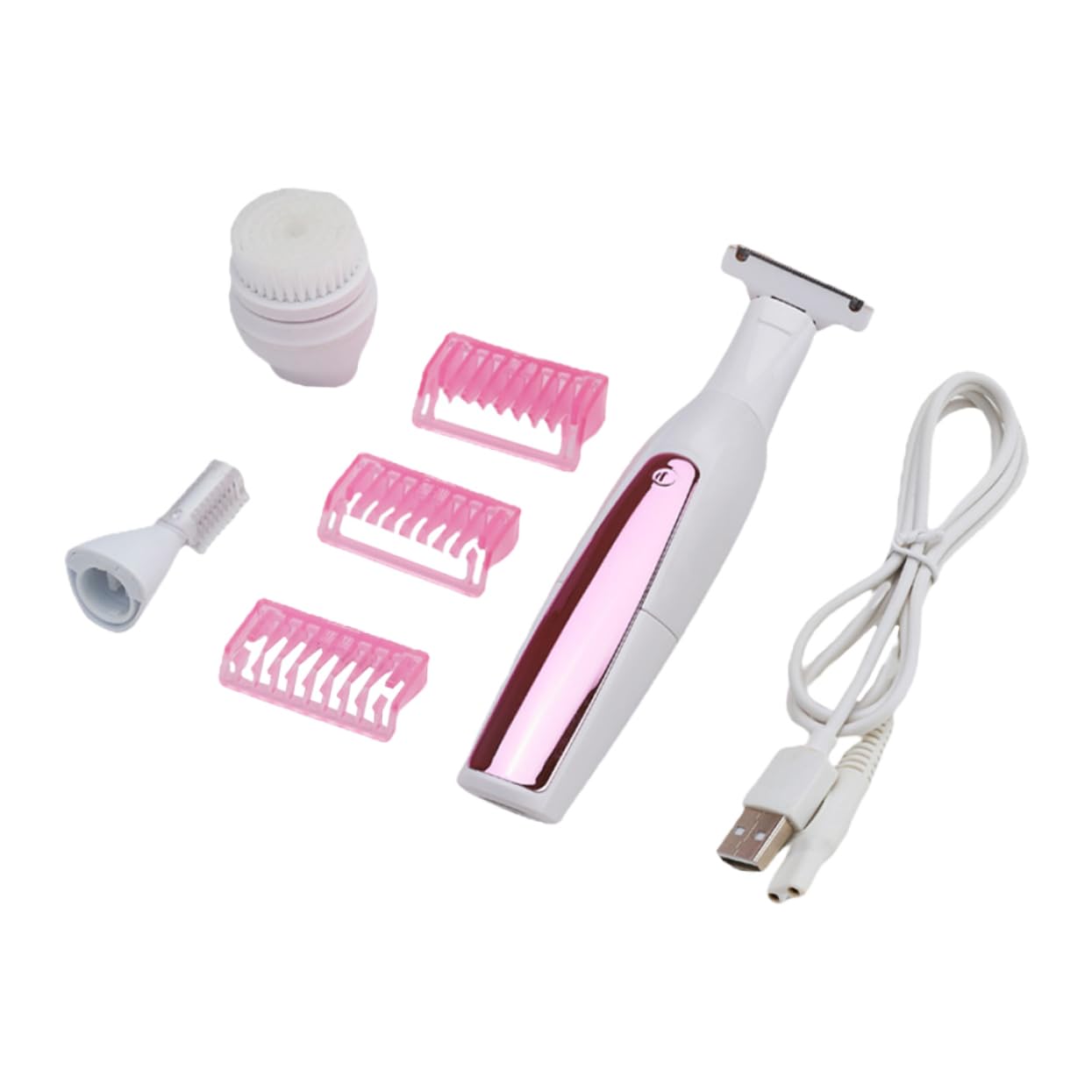 Rasoio Elettrico Donna Ricaricabile per Peli Corpo in Abs | Ipx6 Waterproof, Silenzioso e Taglio Rapido, per Ascelle e Zona Bikini